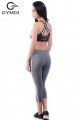 MS 60049 - Bộ đồ quần áo nữ GYMDI tập thể thao fitness, zumba, gym, yoga, aerobic lửng xám hồng