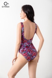 Bikini liền mảnh phối lưới họa tiết hoa 22123